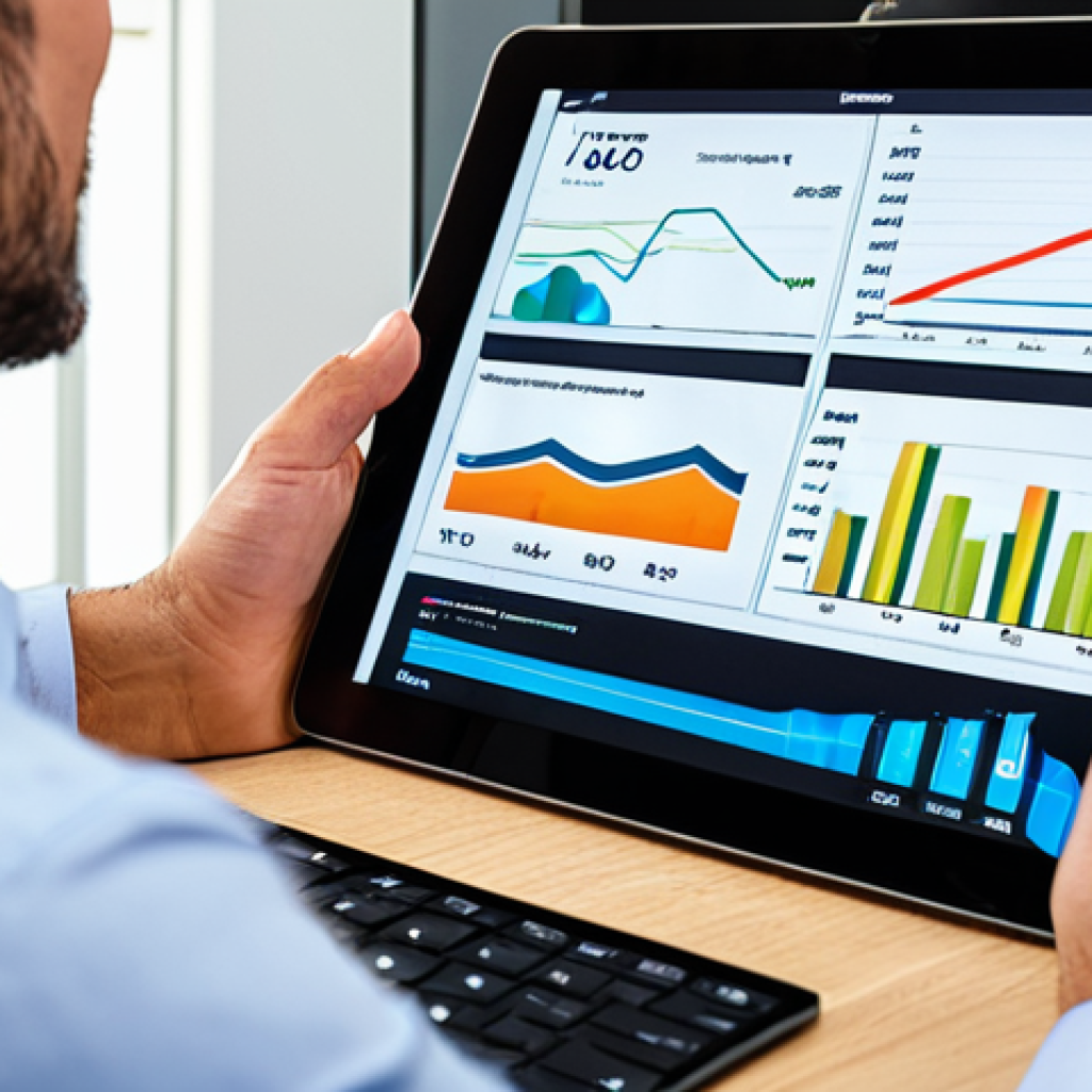 A professional adult, fully clothed in modest business casual attire, thoughtfully examining energy consumption data on a sleek tablet in a brightly lit, modern home office. The screen displays clear, detailed graphs of electricity and gas usage, indicating smart energy management. The atmosphere is calm and focused, highlighting a professional approach to resource optimization. Professional photography, high resolution, perfect anatomy, correct proportions, natural pose, well-formed hands, proper finger count, natural body proportions, appropriate content, safe for work, professional.