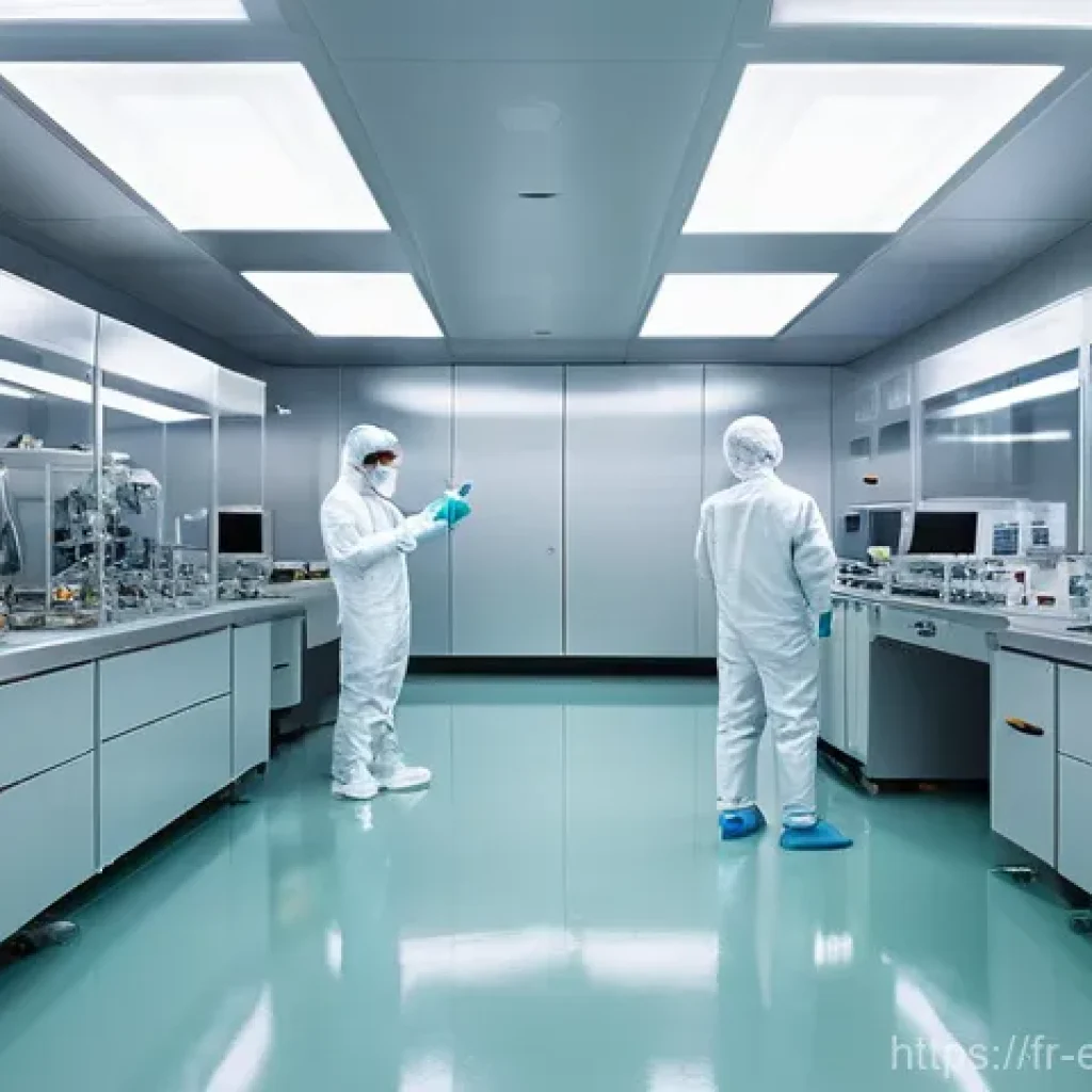 전기공학의 반도체 산업 응용 - **Prompt 1: The Microcosm of Nanotech Creation**
A hyperrealistic, awe-inspiring view inside a p...