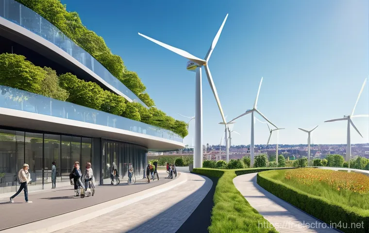 에너지 정책 및 규제 - Image Prompt 1: France's Green Future - Innovation and Renewable Energy**