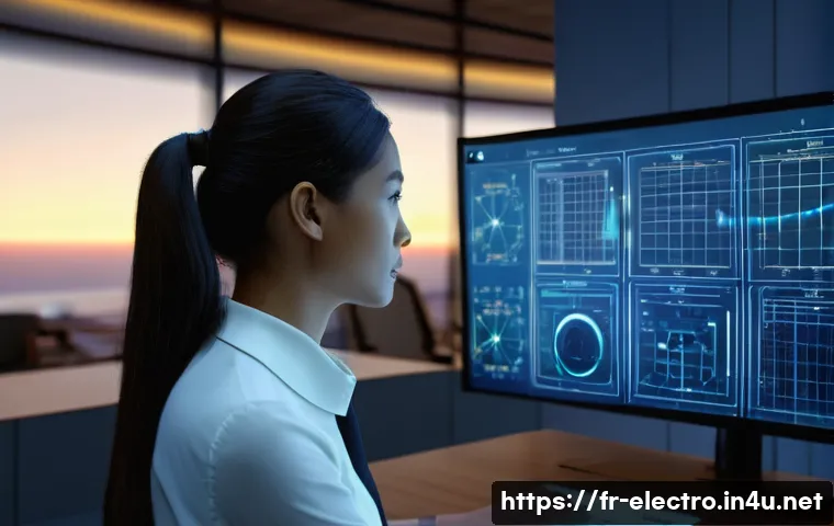 전력 시스템 설계 툴 - **Prompt 1: The Digital Architect's Vision**
"A highly detailed, cinematic shot depicting a mode...